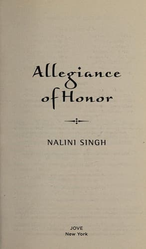 Cover of Allegiance of Honor