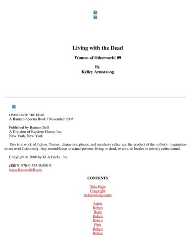 Cover of Living with the Dead